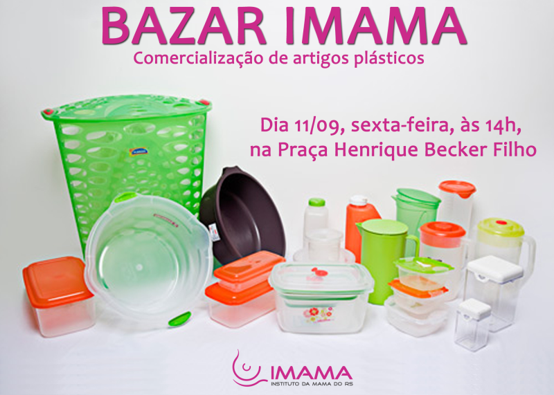 IMAMA REALIZA BAZAR DE ARTIGOS PLÁSTICOS